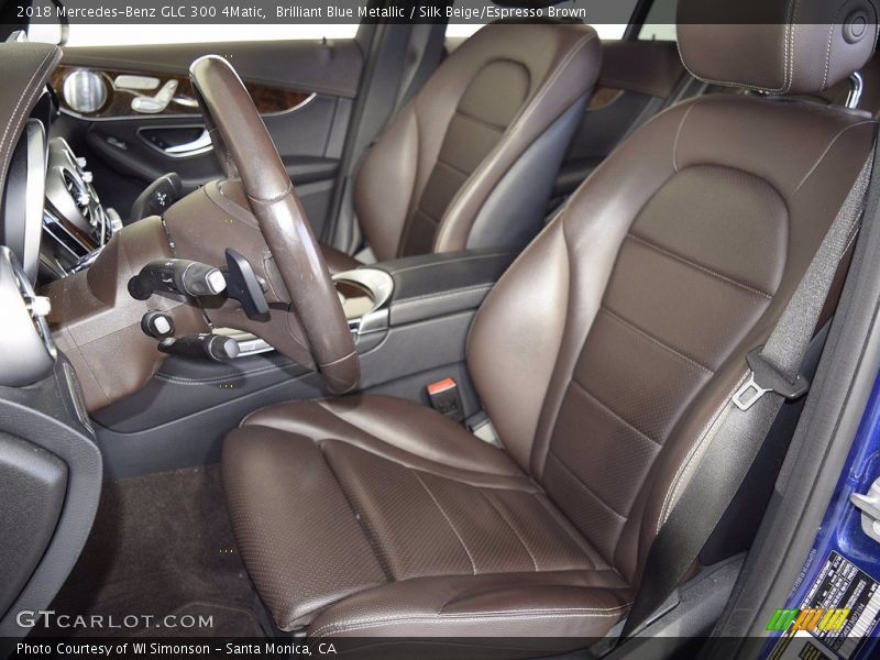 Brilliant Blue Metallic / Silk Beige/Espresso Brown 2018 Mercedes-Benz GLC 300 4Matic
