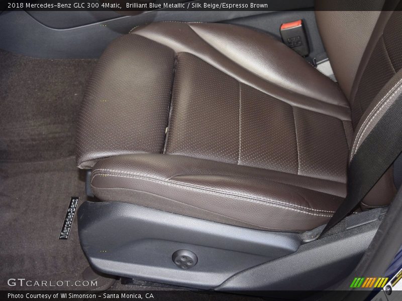 Brilliant Blue Metallic / Silk Beige/Espresso Brown 2018 Mercedes-Benz GLC 300 4Matic
