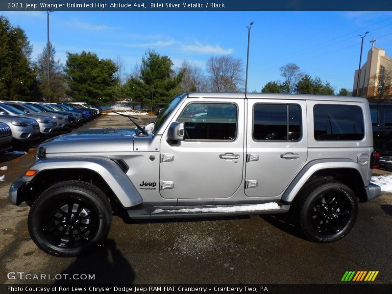 Billet Silver Metallic / Black 2021 Jeep Wrangler Unlimited High Altitude 4x4