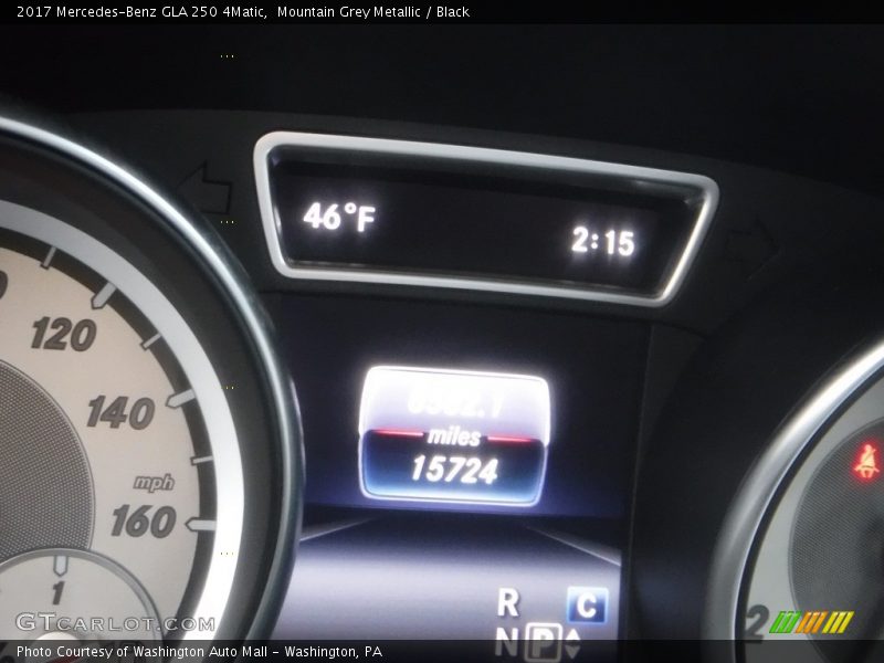 Mountain Grey Metallic / Black 2017 Mercedes-Benz GLA 250 4Matic