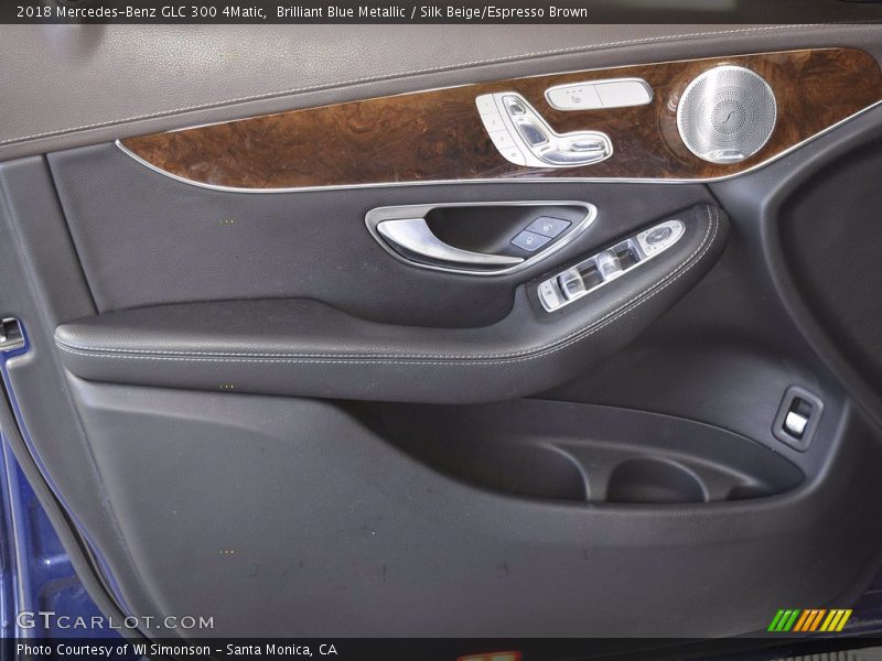 Brilliant Blue Metallic / Silk Beige/Espresso Brown 2018 Mercedes-Benz GLC 300 4Matic