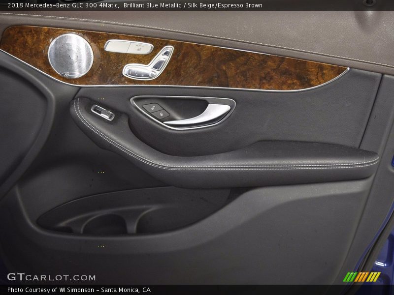 Brilliant Blue Metallic / Silk Beige/Espresso Brown 2018 Mercedes-Benz GLC 300 4Matic