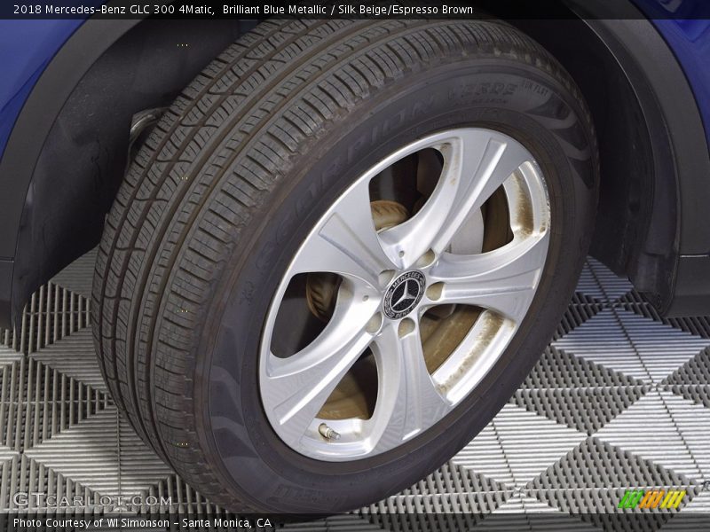 Brilliant Blue Metallic / Silk Beige/Espresso Brown 2018 Mercedes-Benz GLC 300 4Matic