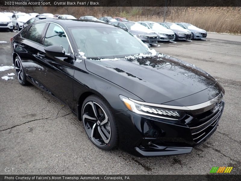 Crystal Black Pearl / Black 2021 Honda Accord Sport