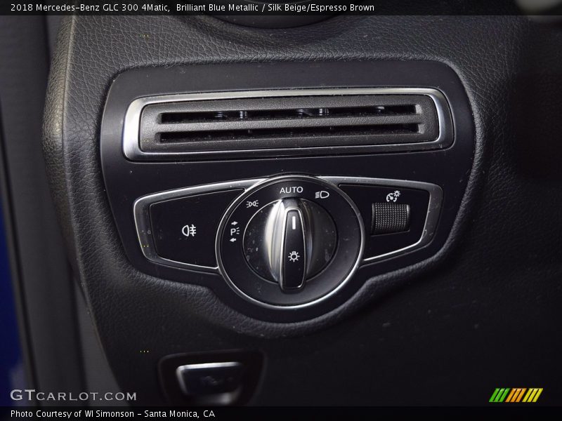 Brilliant Blue Metallic / Silk Beige/Espresso Brown 2018 Mercedes-Benz GLC 300 4Matic