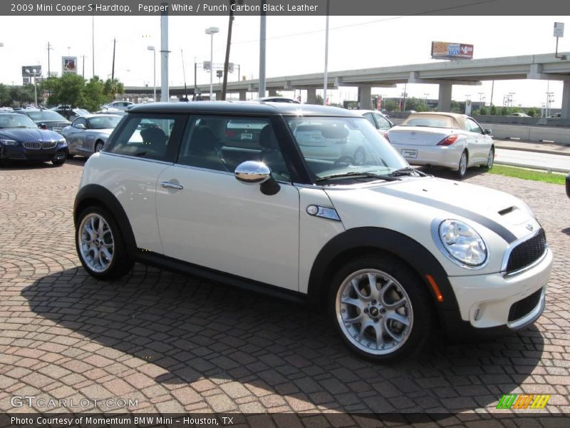 Pepper White / Punch Carbon Black Leather 2009 Mini Cooper S Hardtop