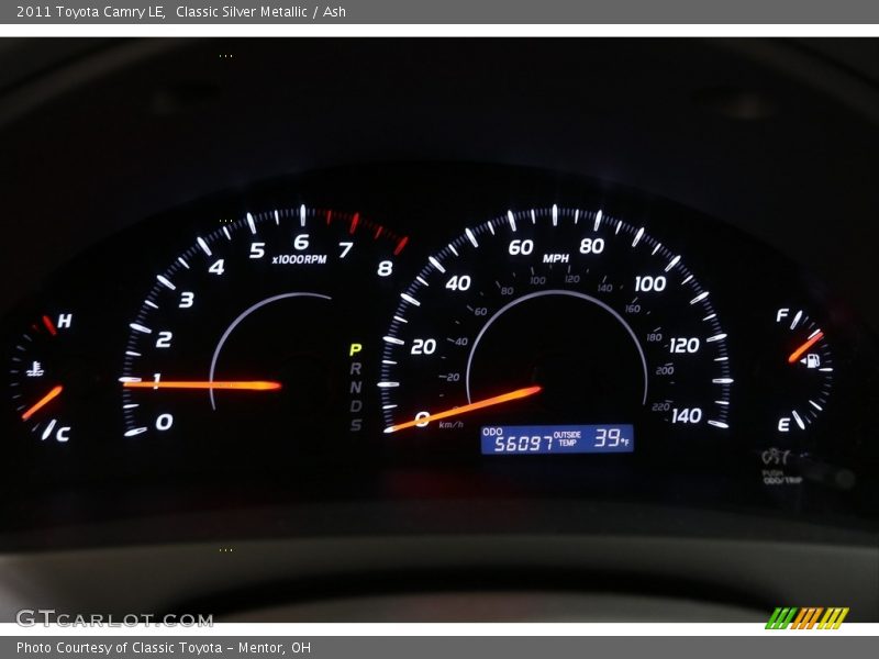 Classic Silver Metallic / Ash 2011 Toyota Camry LE