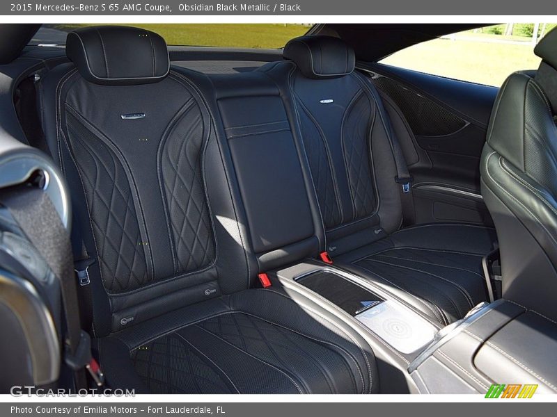 Rear Seat of 2015 S 65 AMG Coupe