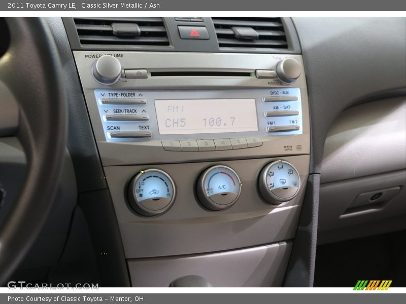 Classic Silver Metallic / Ash 2011 Toyota Camry LE