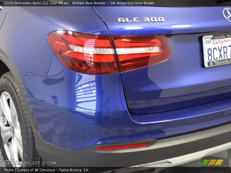 Brilliant Blue Metallic / Silk Beige/Espresso Brown 2018 Mercedes-Benz GLC 300 4Matic