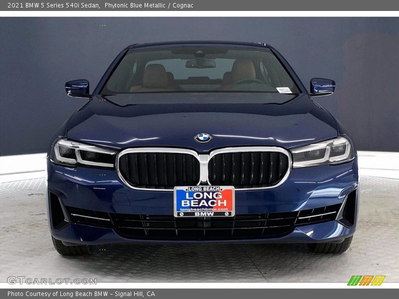 Phytonic Blue Metallic / Cognac 2021 BMW 5 Series 540i Sedan