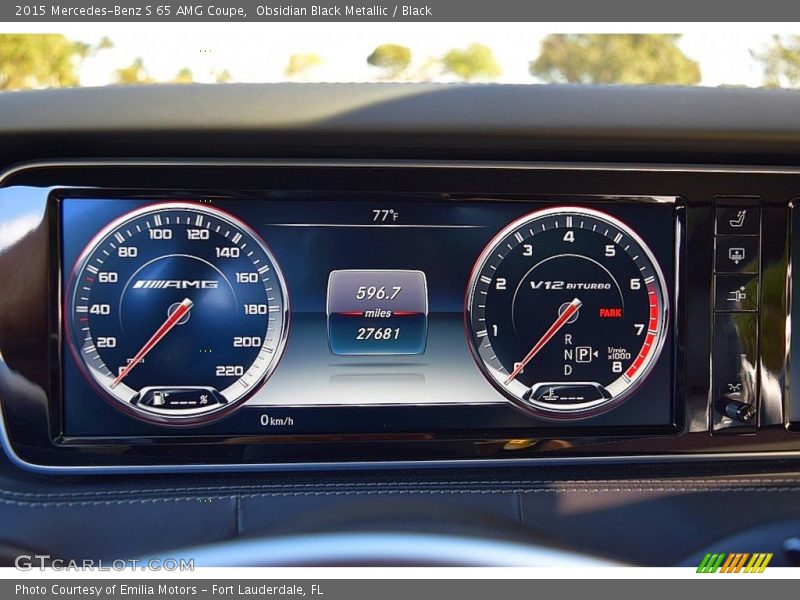  2015 S 65 AMG Coupe 65 AMG Coupe Gauges
