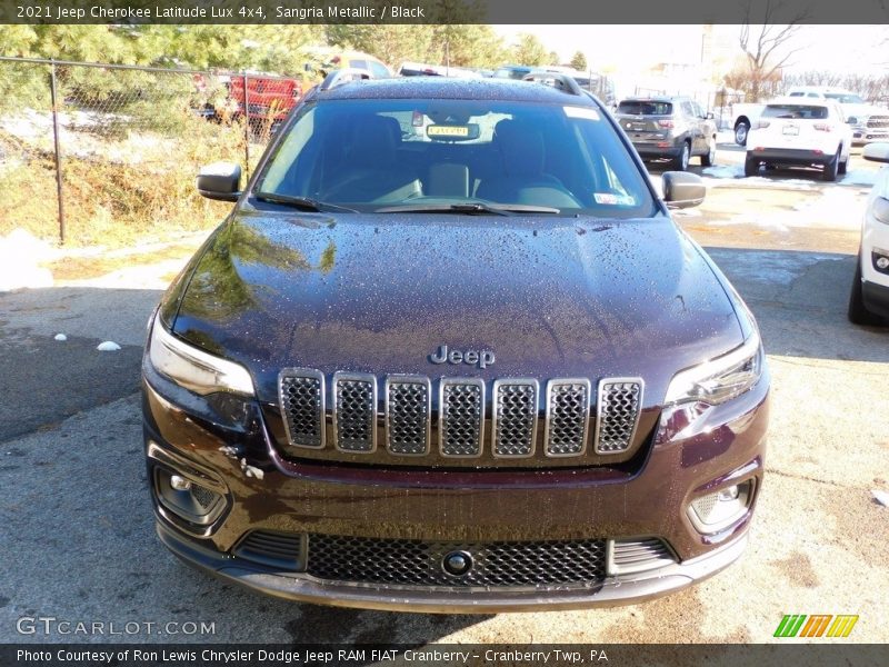 Sangria Metallic / Black 2021 Jeep Cherokee Latitude Lux 4x4
