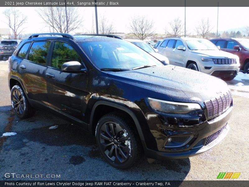 Sangria Metallic / Black 2021 Jeep Cherokee Latitude Lux 4x4