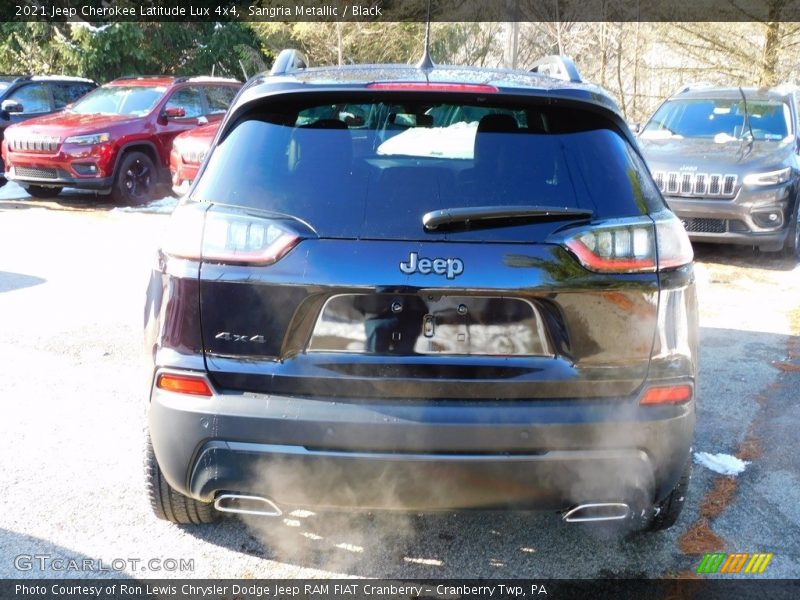 Sangria Metallic / Black 2021 Jeep Cherokee Latitude Lux 4x4