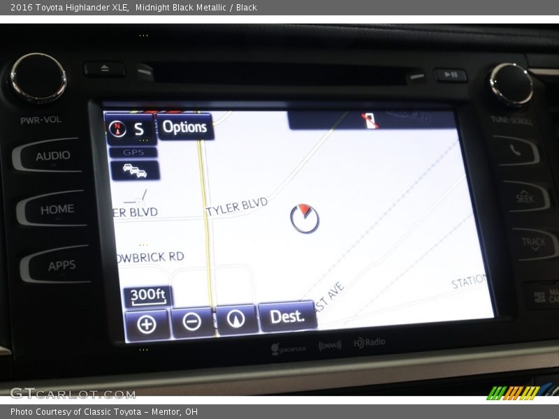 Midnight Black Metallic / Black 2016 Toyota Highlander XLE