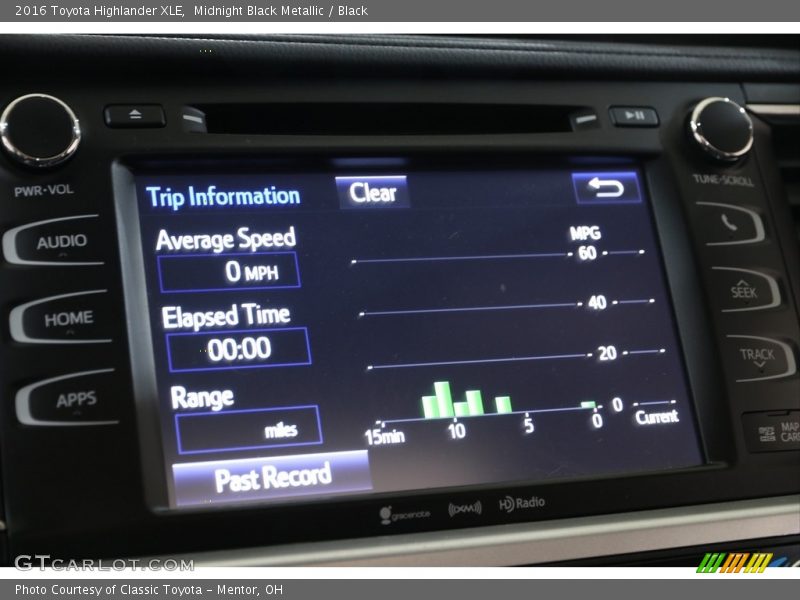 Midnight Black Metallic / Black 2016 Toyota Highlander XLE