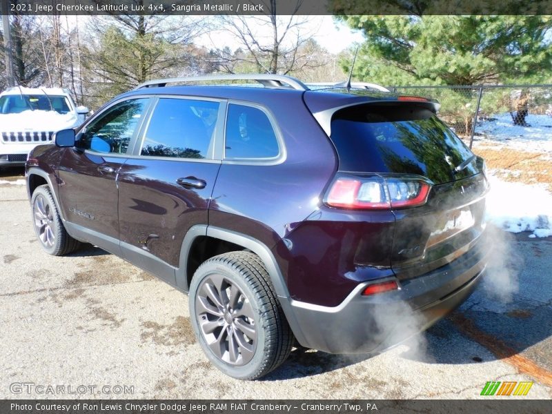 Sangria Metallic / Black 2021 Jeep Cherokee Latitude Lux 4x4