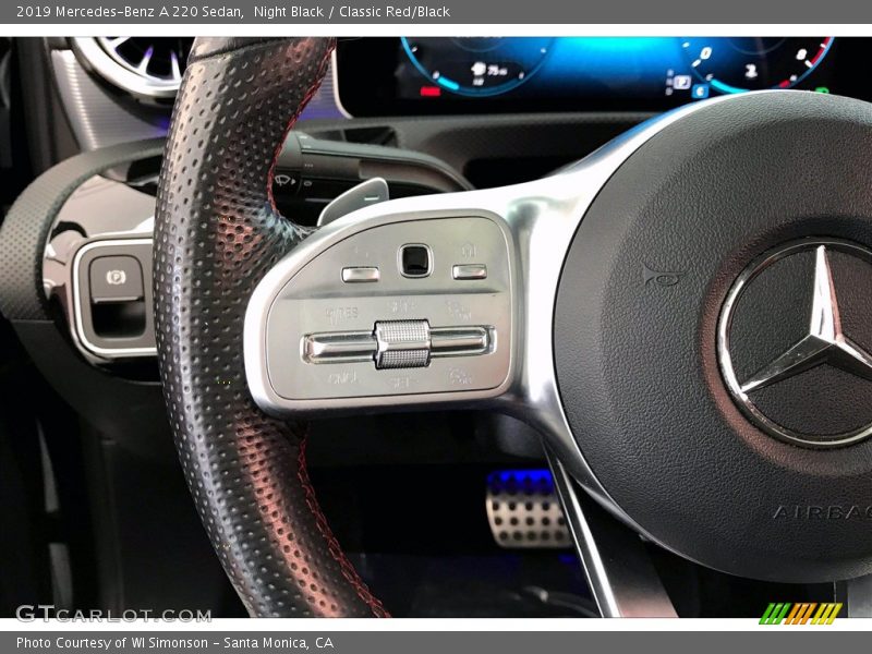 Night Black / Classic Red/Black 2019 Mercedes-Benz A 220 Sedan