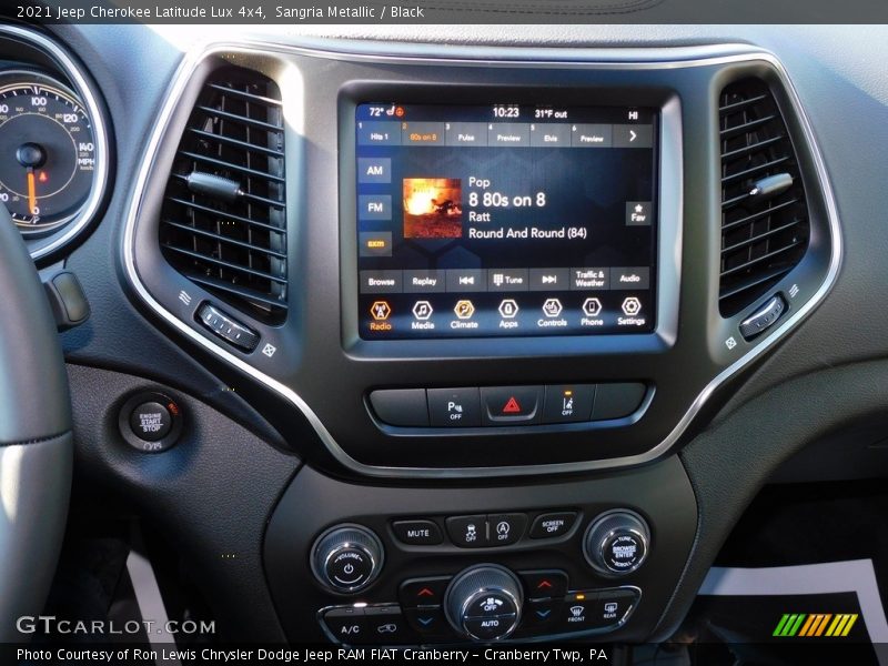 Controls of 2021 Cherokee Latitude Lux 4x4
