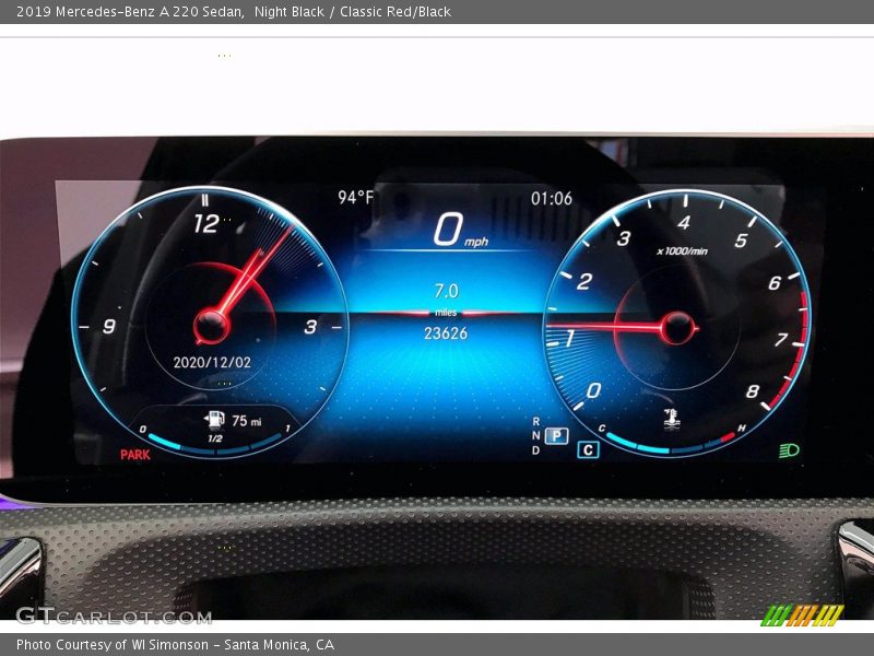 Night Black / Classic Red/Black 2019 Mercedes-Benz A 220 Sedan