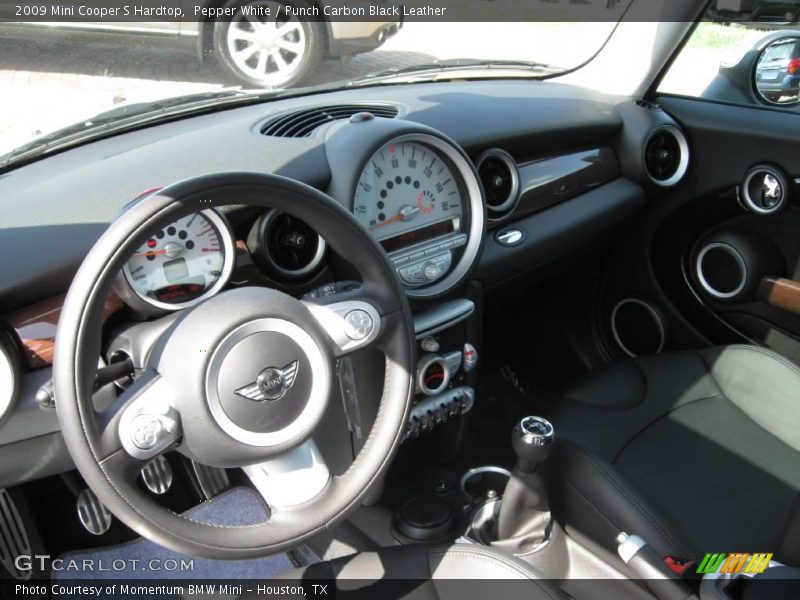 Pepper White / Punch Carbon Black Leather 2009 Mini Cooper S Hardtop