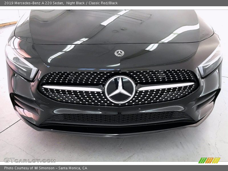 Night Black / Classic Red/Black 2019 Mercedes-Benz A 220 Sedan