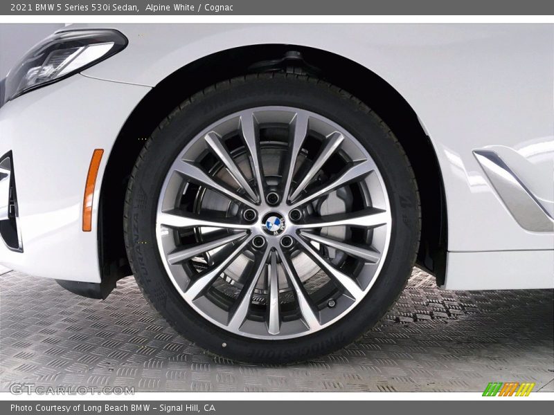 Alpine White / Cognac 2021 BMW 5 Series 530i Sedan