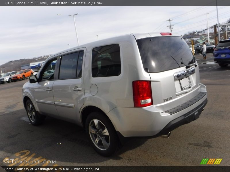 Alabaster Silver Metallic / Gray 2015 Honda Pilot SE 4WD