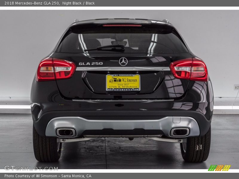 Night Black / Black 2018 Mercedes-Benz GLA 250