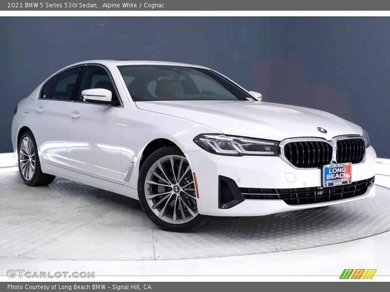 Alpine White / Cognac 2021 BMW 5 Series 530i Sedan