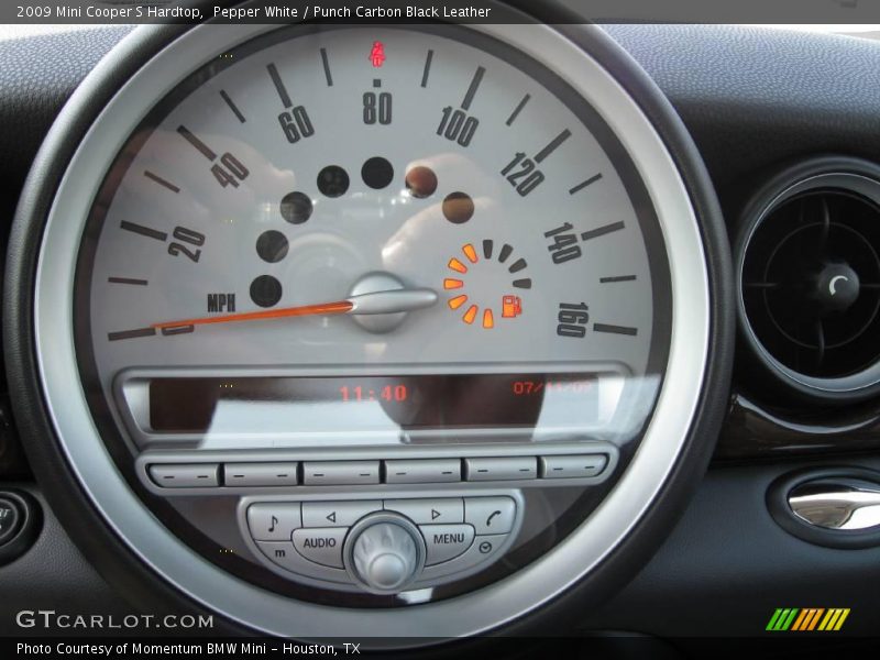 Pepper White / Punch Carbon Black Leather 2009 Mini Cooper S Hardtop