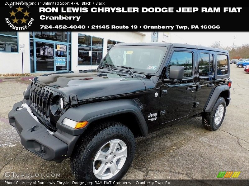 Black / Black 2021 Jeep Wrangler Unlimited Sport 4x4