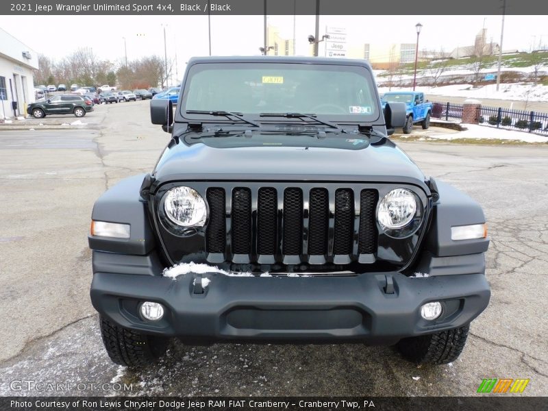 Black / Black 2021 Jeep Wrangler Unlimited Sport 4x4