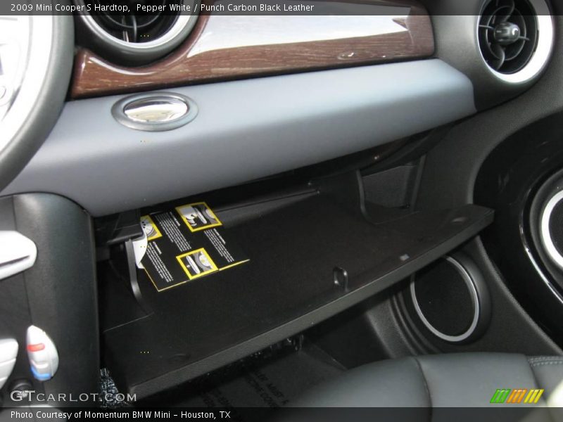 Pepper White / Punch Carbon Black Leather 2009 Mini Cooper S Hardtop