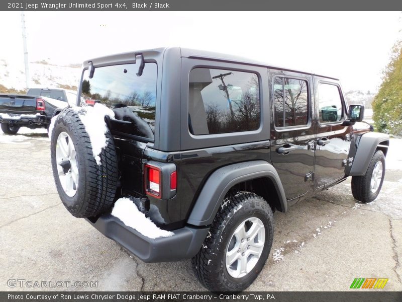 Black / Black 2021 Jeep Wrangler Unlimited Sport 4x4