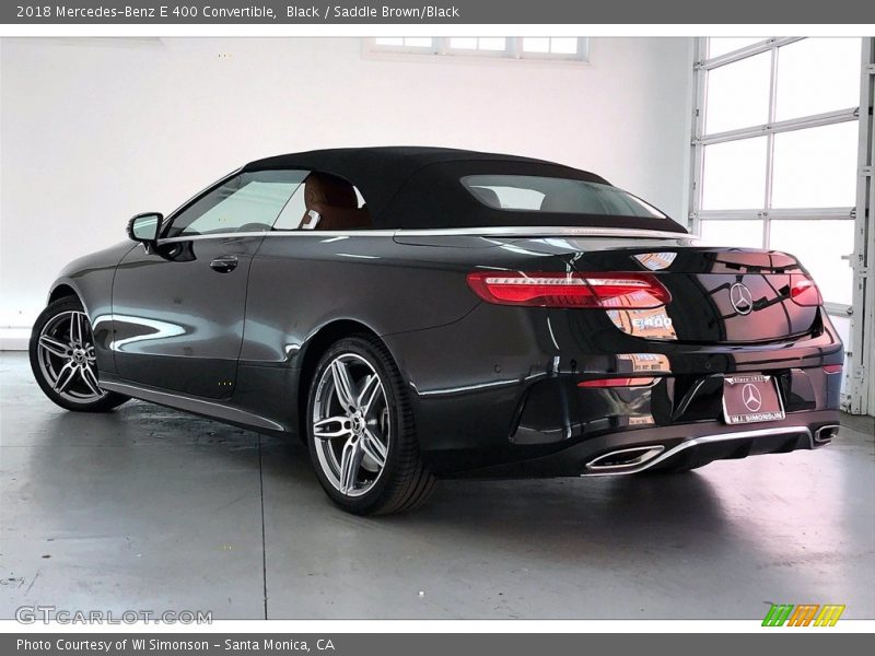Black / Saddle Brown/Black 2018 Mercedes-Benz E 400 Convertible