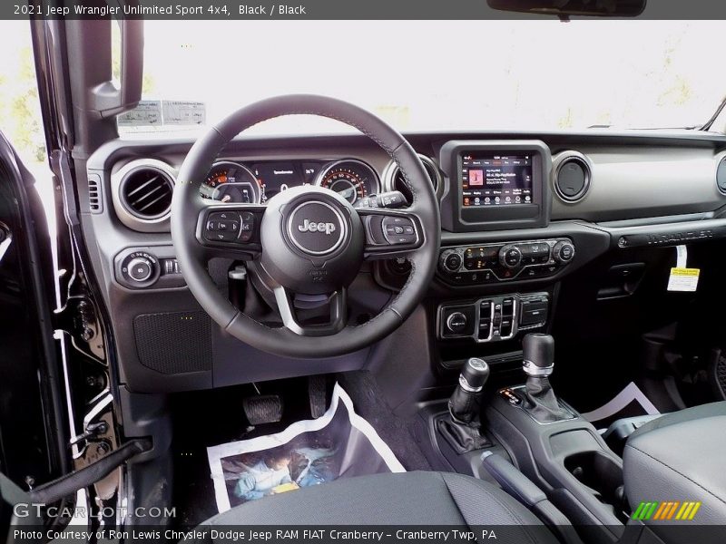 Black / Black 2021 Jeep Wrangler Unlimited Sport 4x4