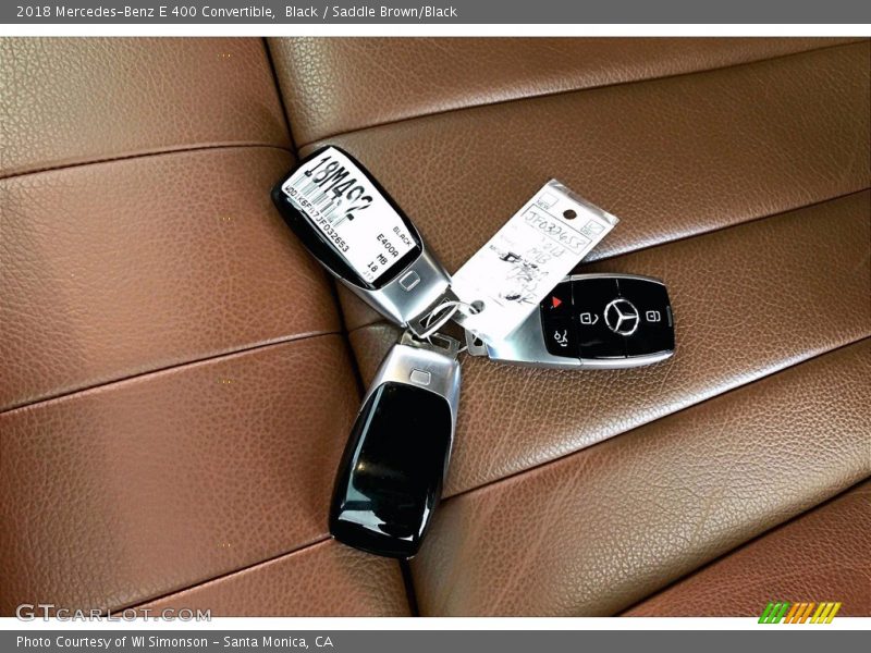 Black / Saddle Brown/Black 2018 Mercedes-Benz E 400 Convertible
