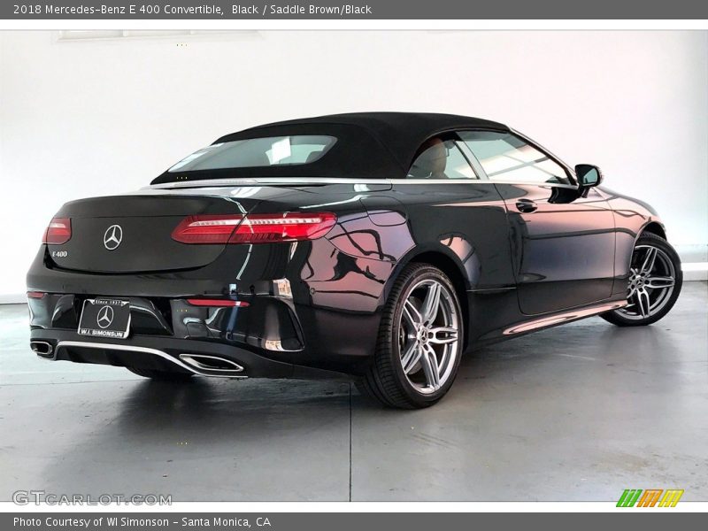 Black / Saddle Brown/Black 2018 Mercedes-Benz E 400 Convertible
