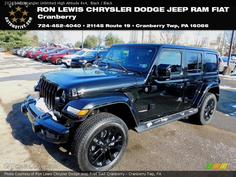 Black / Black 2021 Jeep Wrangler Unlimited High Altitude 4x4