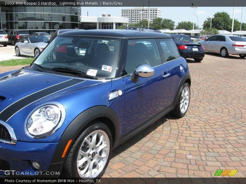 Lightning Blue Metallic / Black/Grey 2009 Mini Cooper S Hardtop