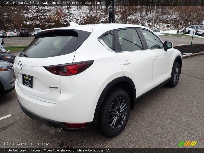 Snowflake White Pearl Mica / Black 2021 Mazda CX-5 Sport AWD