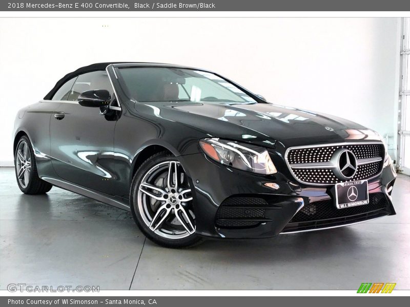 Black / Saddle Brown/Black 2018 Mercedes-Benz E 400 Convertible