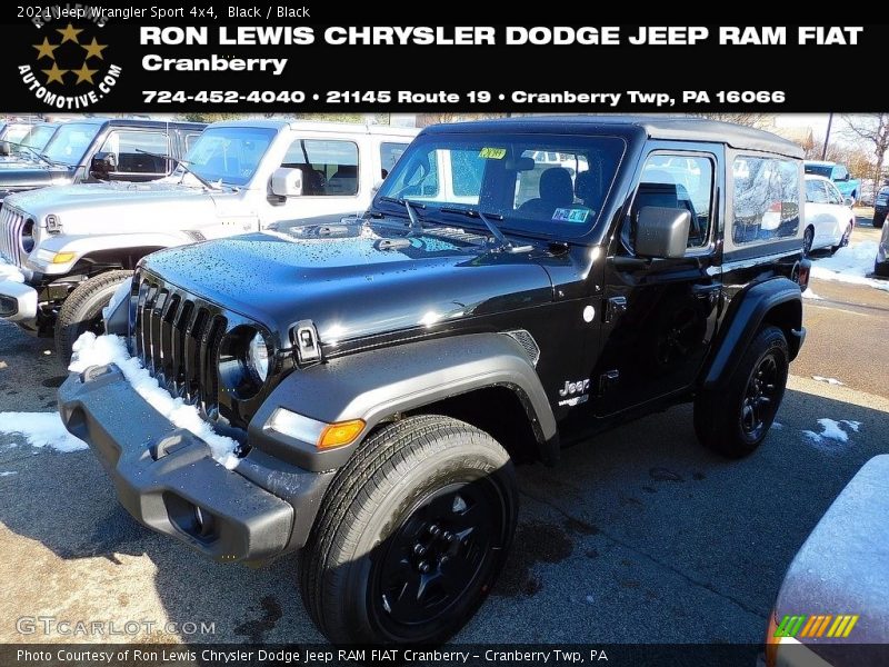 Black / Black 2021 Jeep Wrangler Sport 4x4
