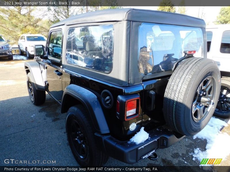Black / Black 2021 Jeep Wrangler Sport 4x4