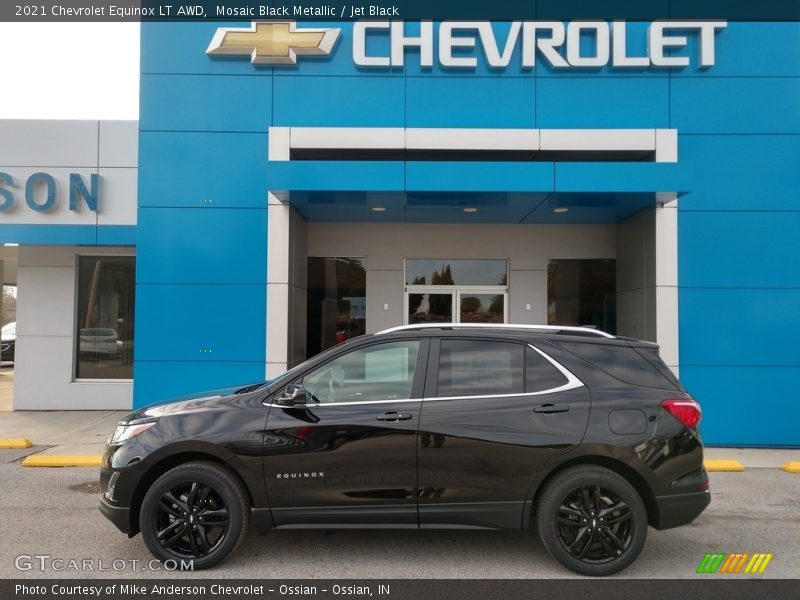 Mosaic Black Metallic / Jet Black 2021 Chevrolet Equinox LT AWD