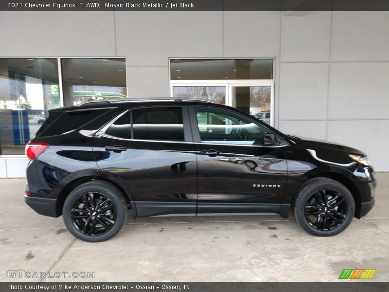Mosaic Black Metallic / Jet Black 2021 Chevrolet Equinox LT AWD