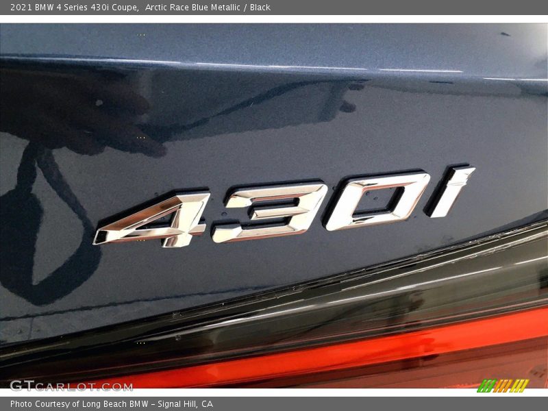 Arctic Race Blue Metallic / Black 2021 BMW 4 Series 430i Coupe
