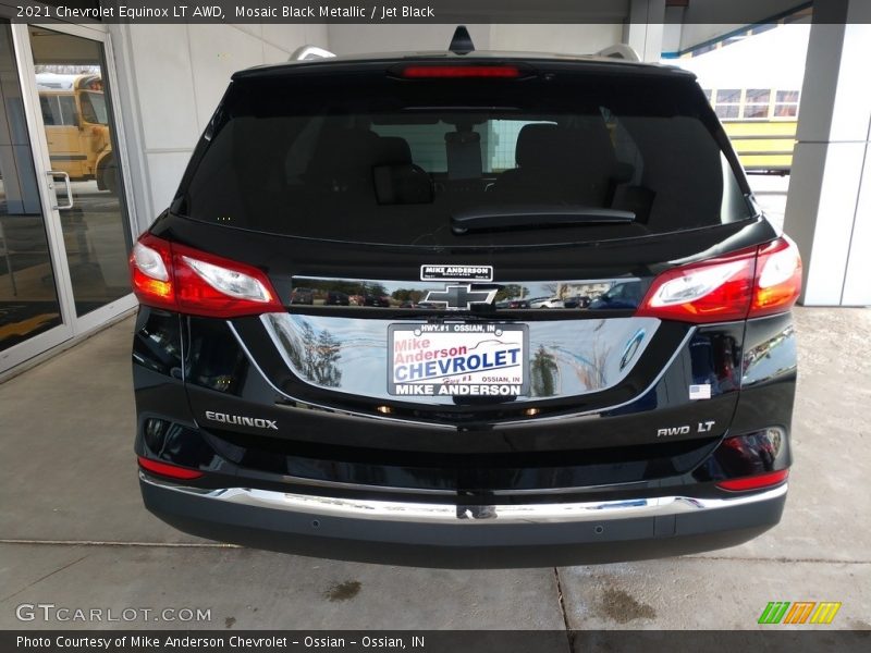 Mosaic Black Metallic / Jet Black 2021 Chevrolet Equinox LT AWD